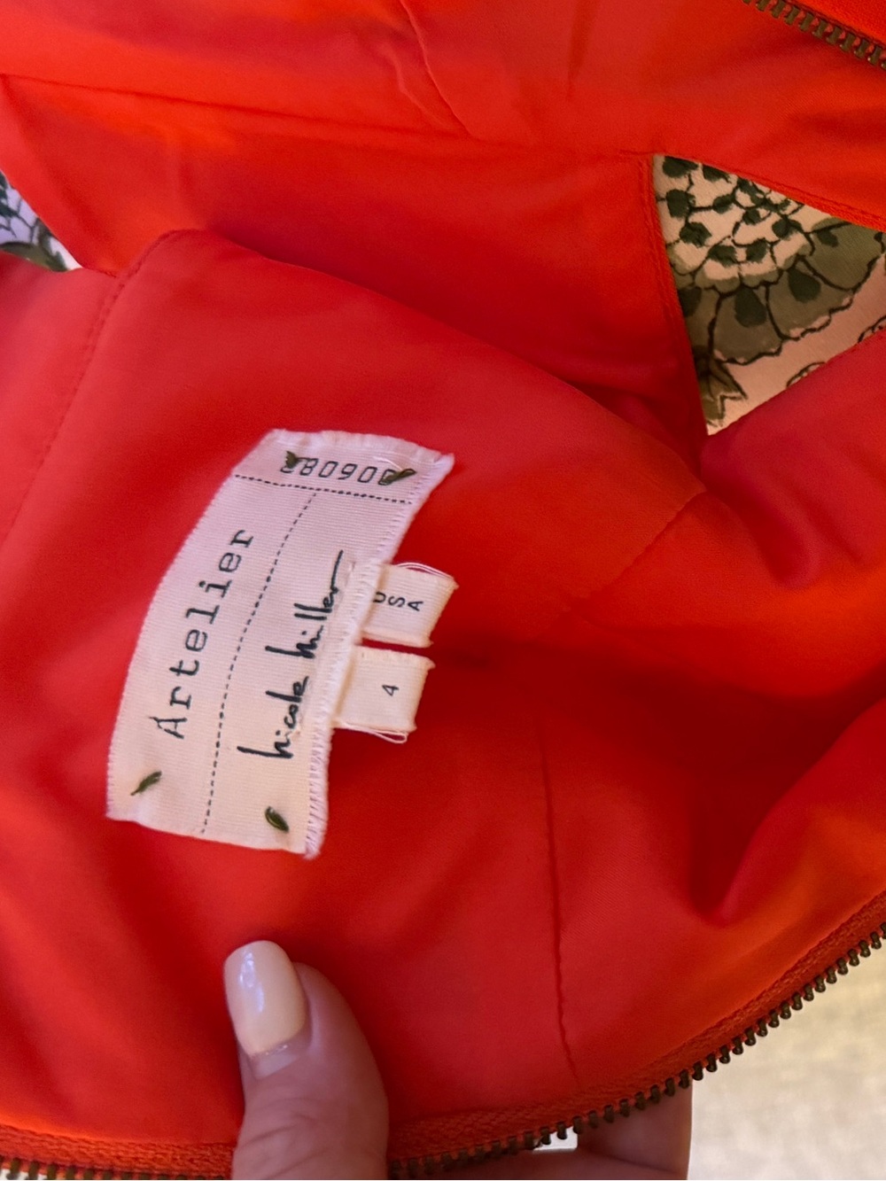 Red Deep-V Mini Dress - Picture 3 of 4